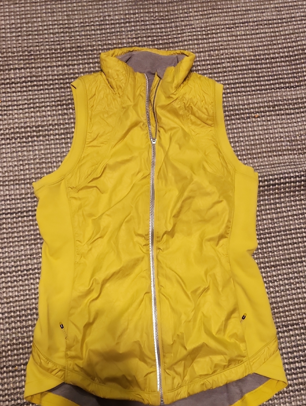 lululemon athletica Yellow Sleeveless Insulated Vest